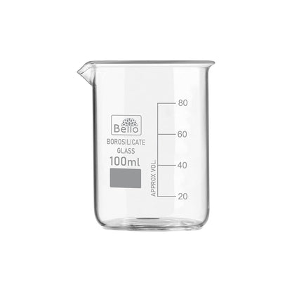 Bello Borosilicate 3.3 Glass Beaker with Graduation Marks,Beakers for school collage chemistry lab laboratory