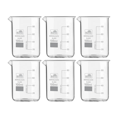 Bello Borosilicate 3.3 Glass Beaker with Graduation Marks,Beakers for school collage chemistry lab laboratory