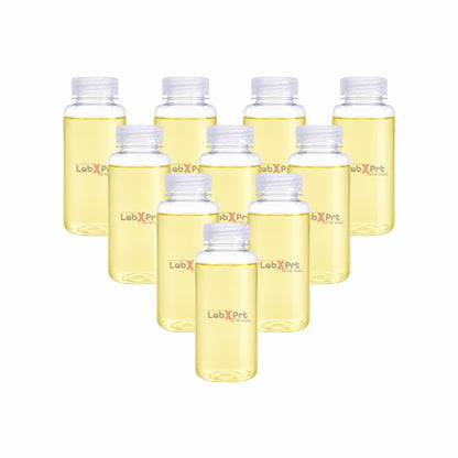 LABXPRT Polypropylene Wide Mouth Reagent Bottles, Translucent Plastic Sample Storage Containers with Screw Cap, Laboratory Water Sample & Liquid Storage Bottles,