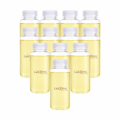 LABXPRT Polypropylene Wide Mouth Reagent Bottles, Translucent Plastic Sample Storage Containers with Screw Cap, Laboratory Water Sample & Liquid Storage Bottles,