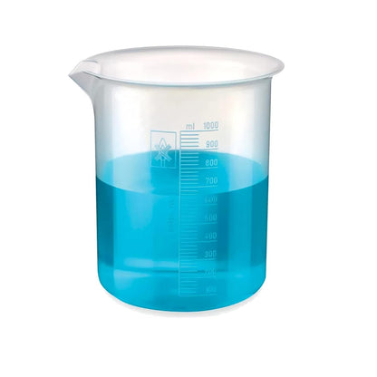 Bello Polypropylene Plastic Beaker with Graduation Marks, Beaker for school collage chemistry lab laboratory