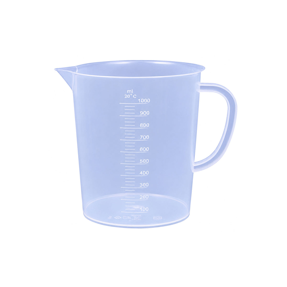 Bello Polypropylene Measuring Jug with Handle Pour Spout Container for Kitchen Lab