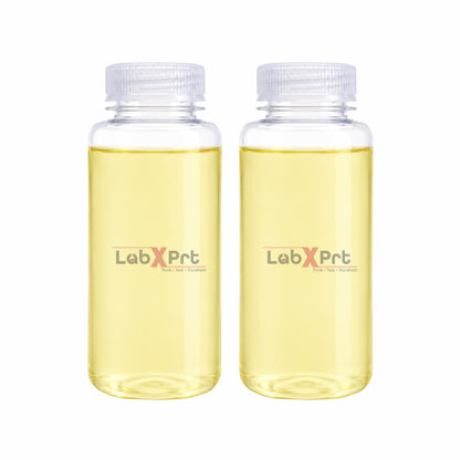 LABXPRT Polypropylene Wide Mouth Reagent Bottles, Translucent Plastic Sample Storage Containers with Screw Cap, Laboratory Water Sample & Liquid Storage Bottles,