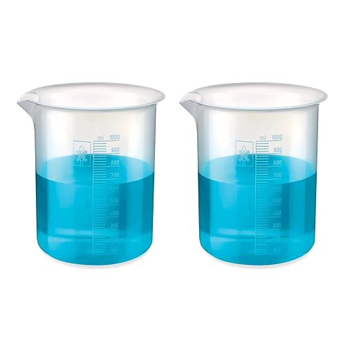 Bello Polypropylene Plastic Beaker with Graduation Marks, Beaker for school collage chemistry lab laboratory