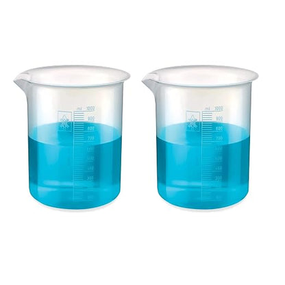 Bello Polypropylene Plastic Beaker with Graduation Marks, Beaker for school collage chemistry lab laboratory