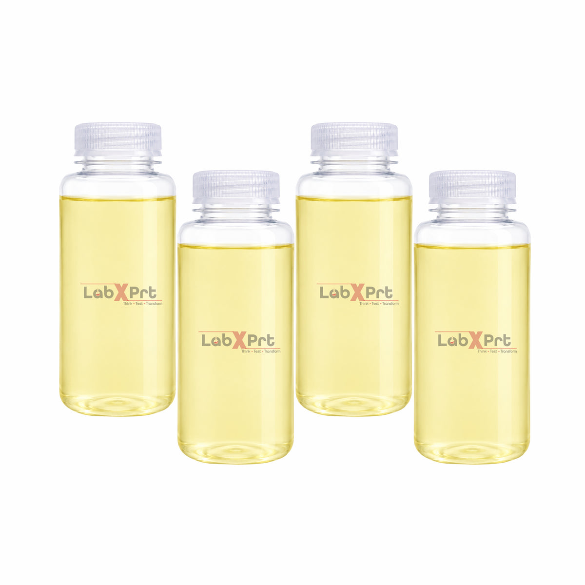 LABXPRT Polypropylene Wide Mouth Reagent Bottles, Translucent Plastic Sample Storage Containers with Screw Cap, Laboratory Water Sample & Liquid Storage Bottles,