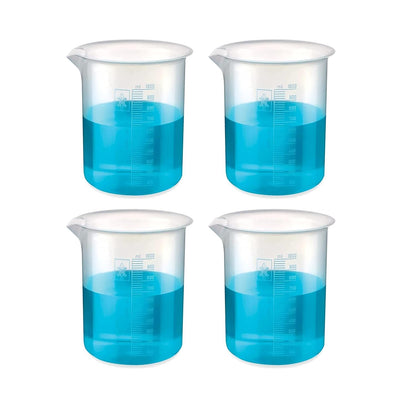 Bello Polypropylene Plastic Beaker with Graduation Marks, Beaker for school collage chemistry lab laboratory