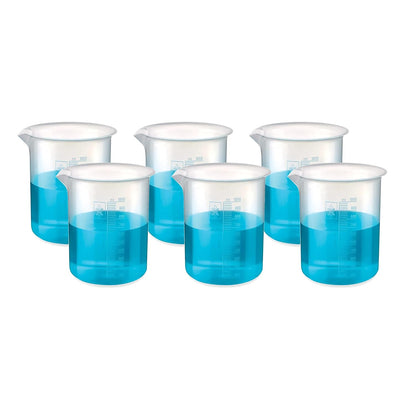 Bello Polypropylene Plastic Beaker with Graduation Marks, Beaker for school collage chemistry lab laboratory