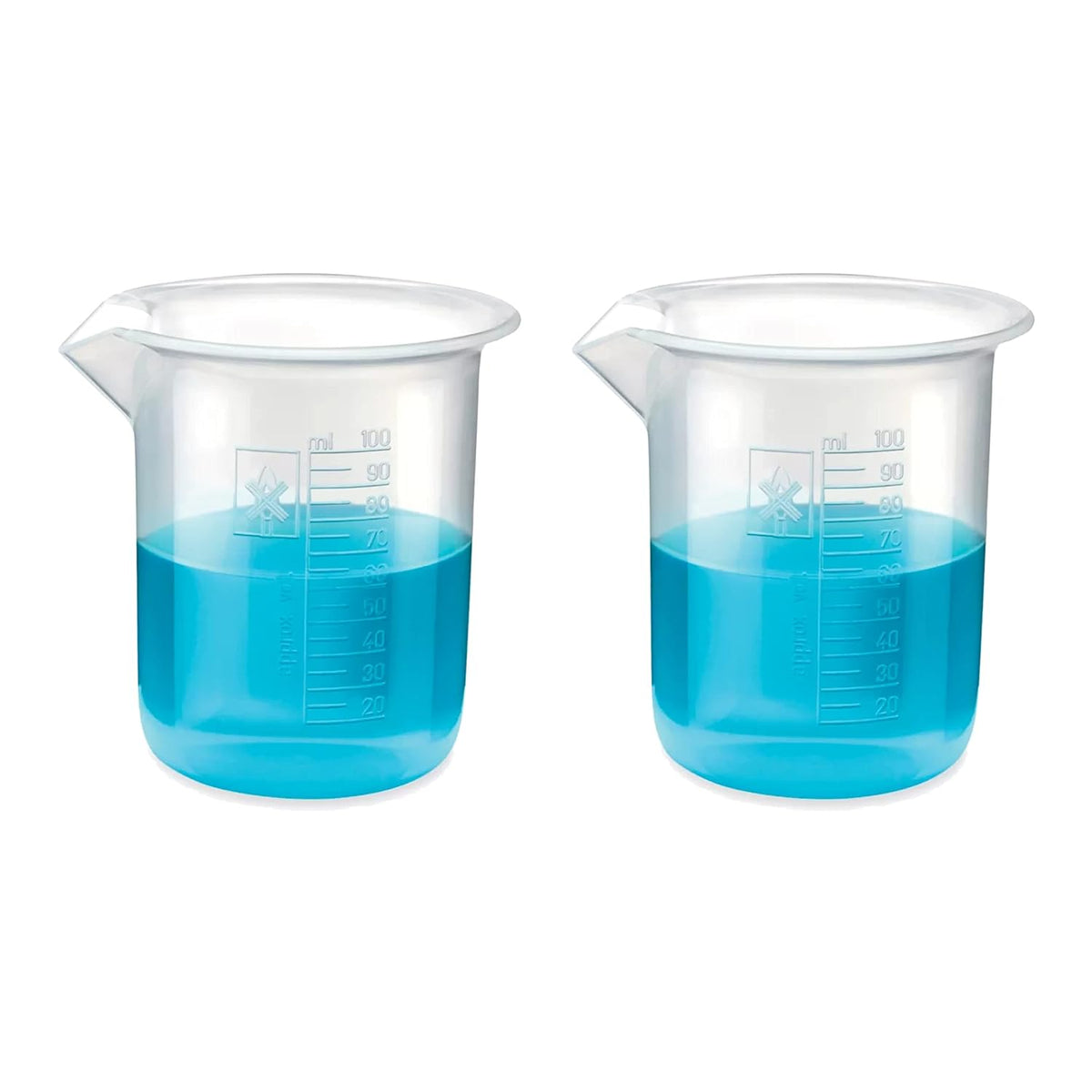 Bello Polypropylene Plastic Beaker with Graduation Marks, Beaker for school collage chemistry lab laboratory