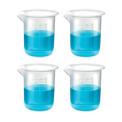 Bello Polypropylene Plastic Beaker with Graduation Marks, Beaker for school collage chemistry lab laboratory