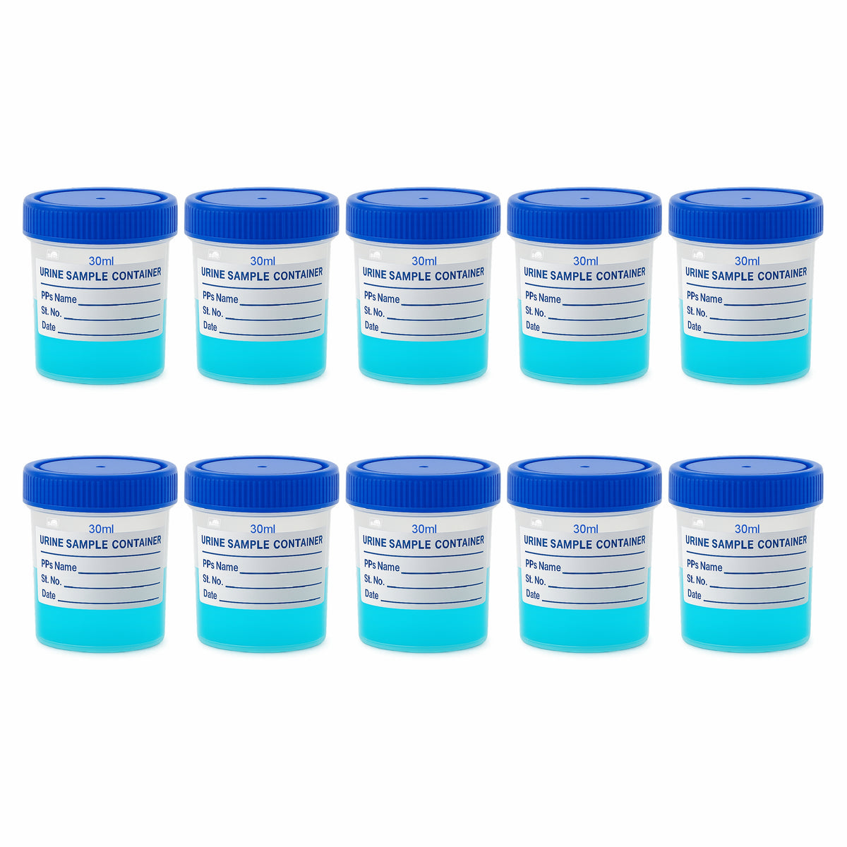 Bello Polypropylene Specimen Collection Container with Leak Proof Lid, Sterile Sample Bottle for Laboratory Testing