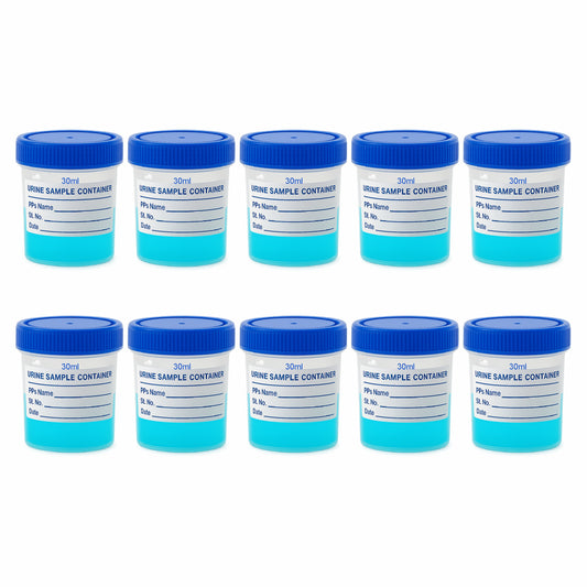 Bello Polypropylene Specimen Collection Container with Leak Proof Lid, Sterile Sample Bottle for Laboratory Testing