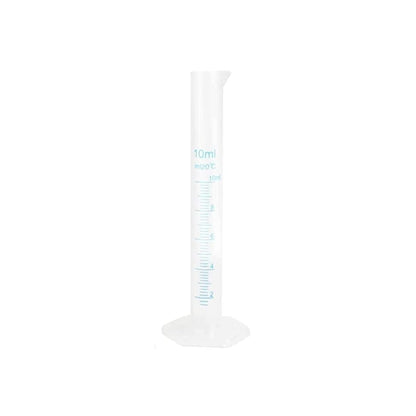 Bello Scientific Plastic Measuring Cylinder Polypropylene Material Hexagonal Base, Blue Printed Graduation
