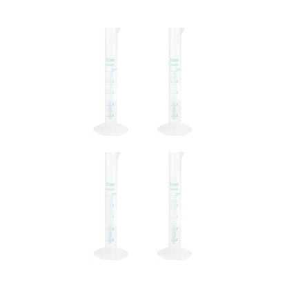 Bello Scientific Plastic Measuring Cylinder Polypropylene Material Hexagonal Base, Blue Printed Graduation