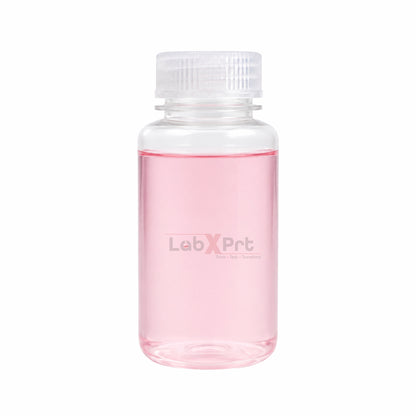 LABXPRT Polypropylene Wide Mouth Reagent Bottles, Translucent Plastic Sample Storage Containers with Screw Cap, Laboratory Water Sample & Liquid Storage Bottles,