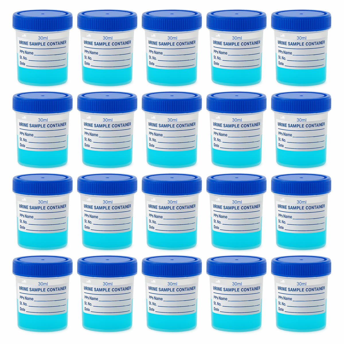 Bello Polypropylene Specimen Collection Container with Leak Proof Lid, Sterile Sample Bottle for Laboratory Testing