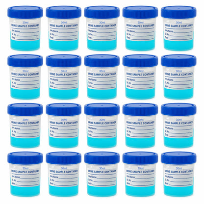 Bello Polypropylene Specimen Collection Container with Leak Proof Lid, Sterile Sample Bottle for Laboratory Testing