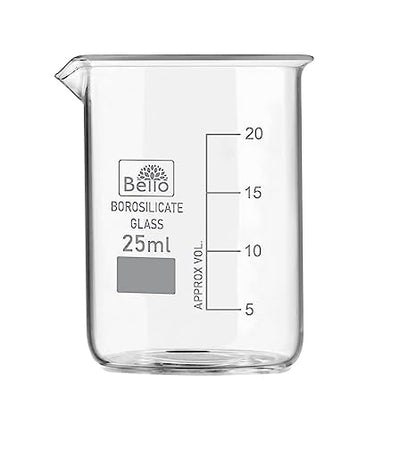 Bello Borosilicate 3.3 Glass Beaker with Graduation Marks,Beakers for school collage chemistry lab laboratory