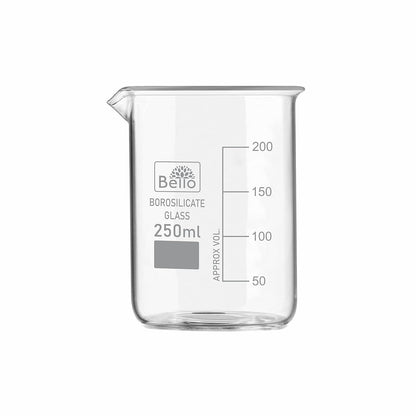 Bello Borosilicate 3.3 Glass Beaker with Graduation Marks,Beakers for school collage chemistry lab laboratory