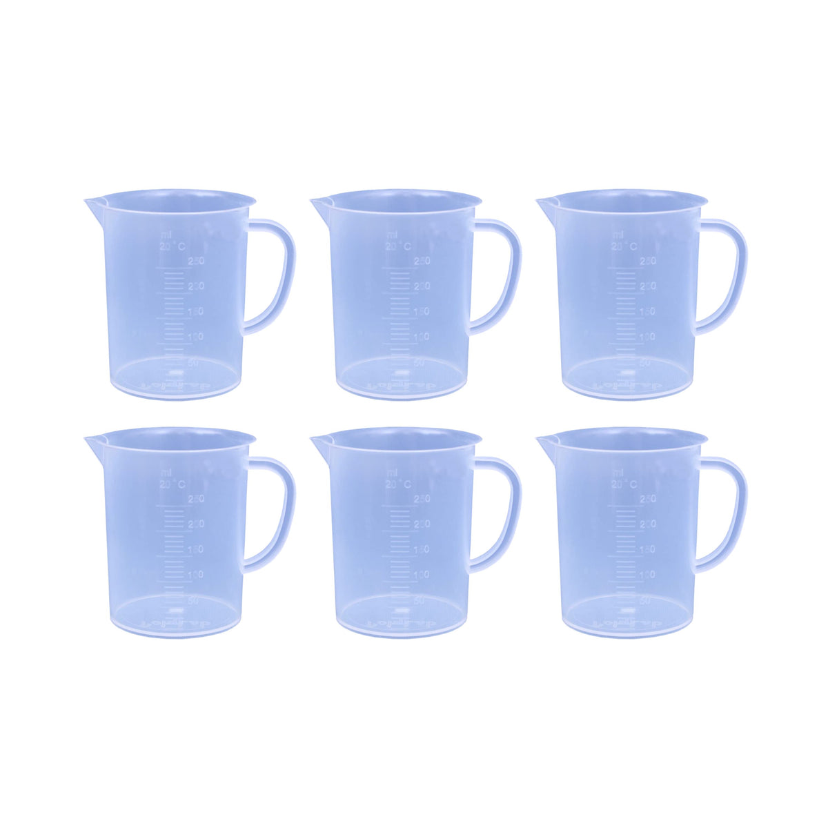 Labxprt Polypropylene Measuring Jug  with Handle, Easy Pour Spout & Graduation Scale, Reusable Plastic Measuring Container for Kitchen, Laboratory & Industrial Use.