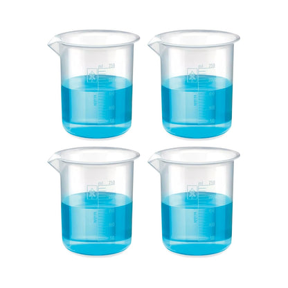 Bello Polypropylene Plastic Beaker with Graduation Marks, Beaker for school collage chemistry lab laboratory