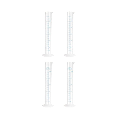 Bello Scientific Plastic Measuring Cylinder Polypropylene Material Hexagonal Base, Blue Printed Graduation