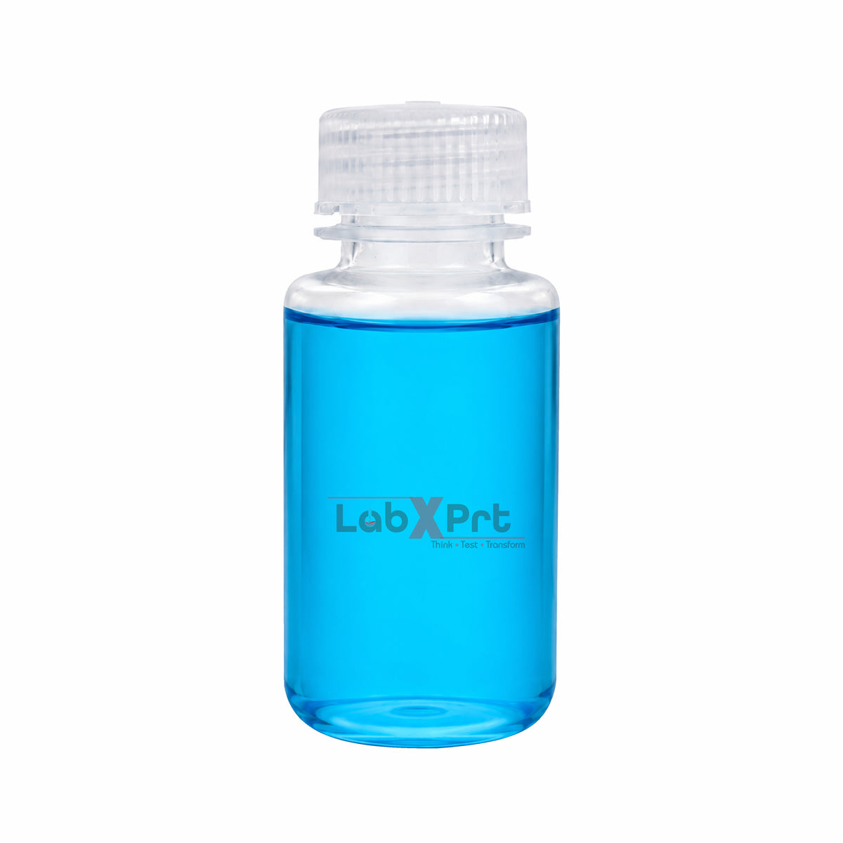 LABXPRT Polypropylene Wide Mouth Reagent Bottles, Translucent Plastic Sample Storage Containers with Screw Cap, Laboratory Water Sample & Liquid Storage Bottles,