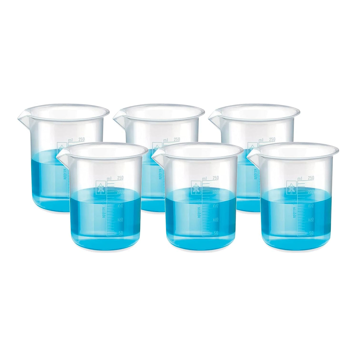 Bello Polypropylene Plastic Beaker with Graduation Marks, Beaker for school collage chemistry lab laboratory