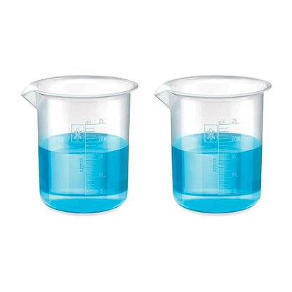 Bello Polypropylene Plastic Beaker with Graduation Marks, Beaker for school collage chemistry lab laboratory