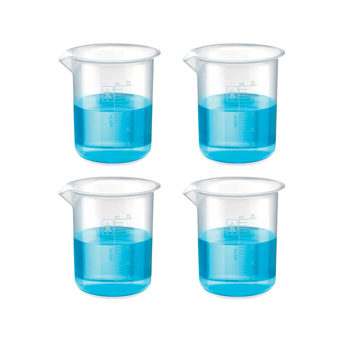 Bello Polypropylene Plastic Beaker with Graduation Marks, Beaker for school collage chemistry lab laboratory
