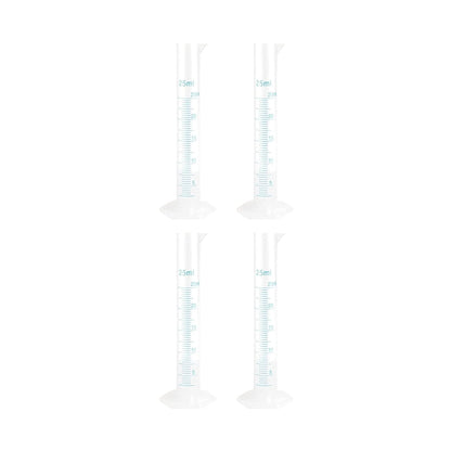 Bello Scientific Plastic Measuring Cylinder Polypropylene Material Hexagonal Base, Blue Printed Graduation