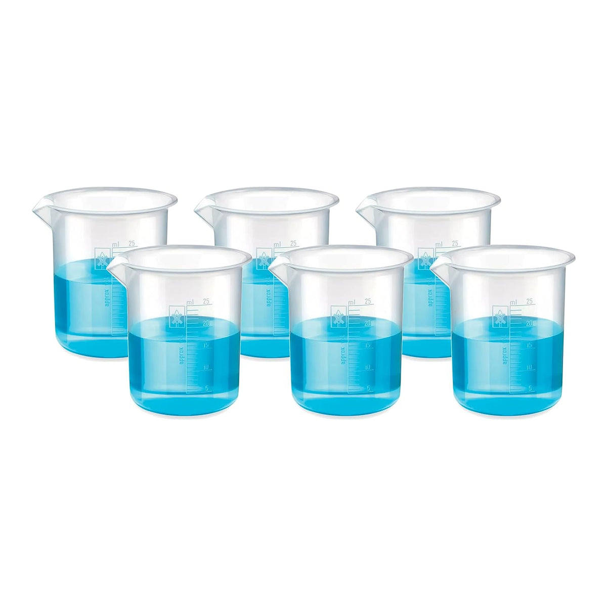 Bello Polypropylene Plastic Beaker with Graduation Marks, Beaker for school collage chemistry lab laboratory