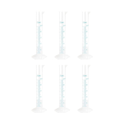 Bello Scientific Plastic Measuring Cylinder Polypropylene Material Hexagonal Base, Blue Printed Graduation