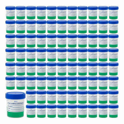 Labxprt Polypropylene Urine Sample Bottles with Lid for school collage chemistry lab laboratory Urine Sample