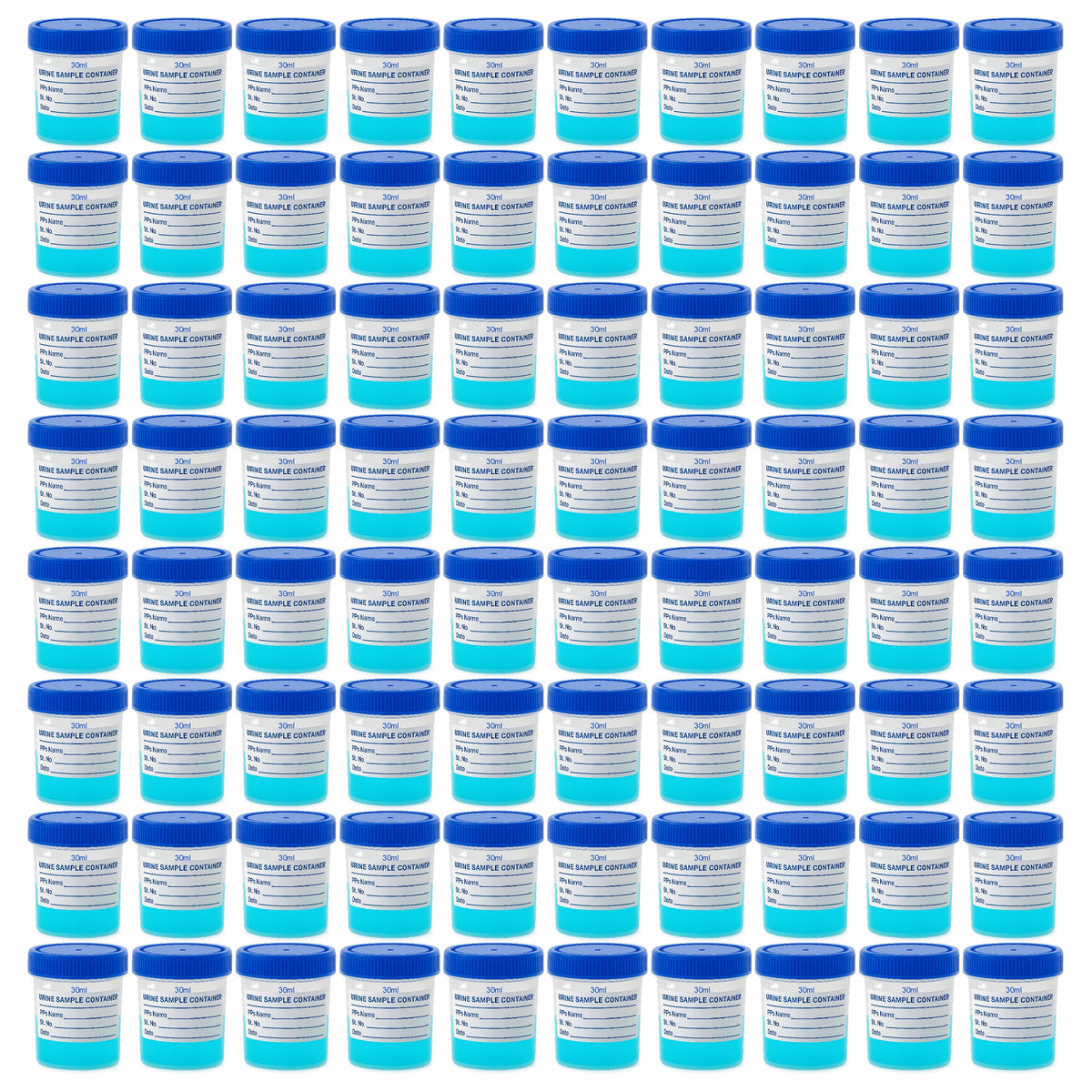 Bello Polypropylene Specimen Collection Container with Leak Proof Lid, Sterile Sample Bottle for Laboratory Testing