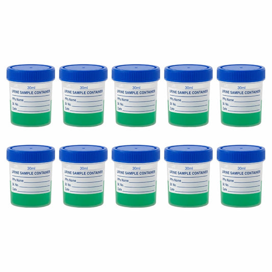 Labxprt Polypropylene Urine Sample Bottles with Lid for school collage chemistry lab laboratory Urine Sample