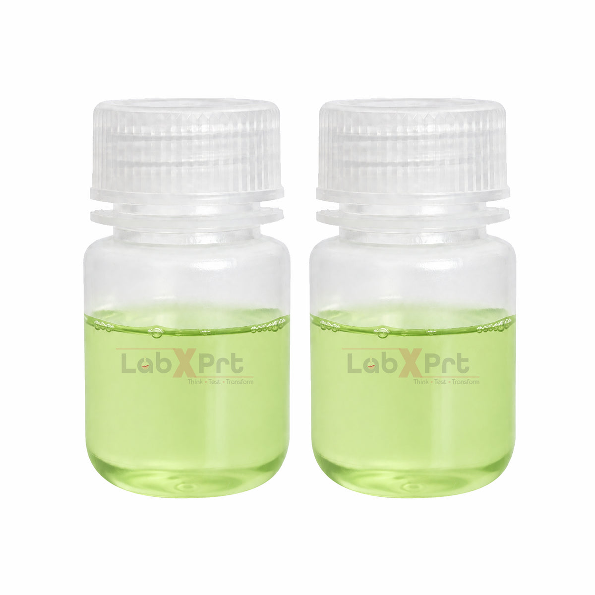 LABXPRT Polypropylene Wide Mouth Reagent Bottles, Translucent Plastic Sample Storage Containers with Screw Cap, Laboratory Water Sample & Liquid Storage Bottles,