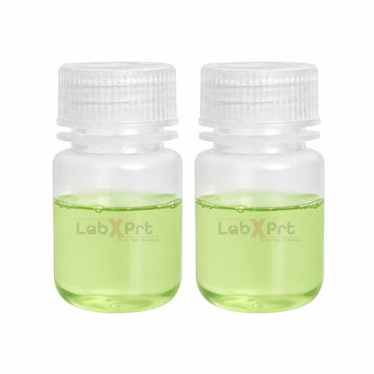 LABXPRT Polypropylene Wide Mouth Reagent Bottles, Translucent Plastic Sample Storage Containers with Screw Cap, Laboratory Water Sample & Liquid Storage Bottles,