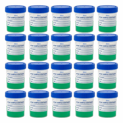 Labxprt Polypropylene Urine Sample Bottles with Lid for school collage chemistry lab laboratory Urine Sample
