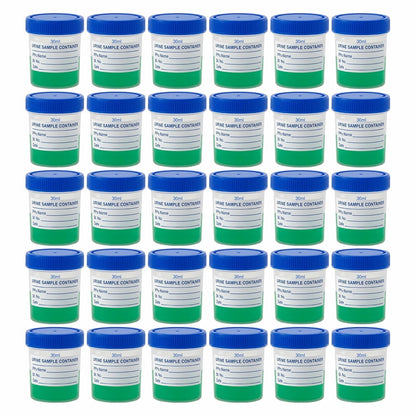 Labxprt Polypropylene Urine Sample Bottles with Lid for school collage chemistry lab laboratory Urine Sample