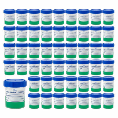 Labxprt Polypropylene Urine Sample Bottles with Lid for school collage chemistry lab laboratory Urine Sample