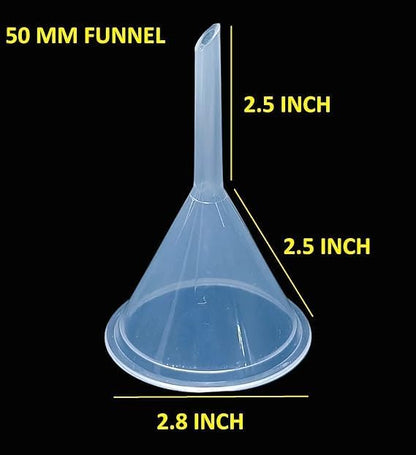 Bello Polypropylene Funnel For School College Lab Laboratory And Home, Kitchen, garage, car used for liquid transfer