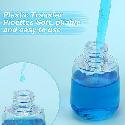 Labxprt Plastic Transfer Pipettes Dropper, Graduated Liquid Transfer Droppers with Clear Measurement Markings for Laboratory, DIY, Crafts, Essential Oils, Cosmetics, Perfume