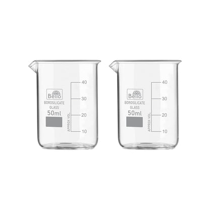 Bello Borosilicate 3.3 Glass Beaker with Graduation Marks,Beakers for school collage chemistry lab laboratory
