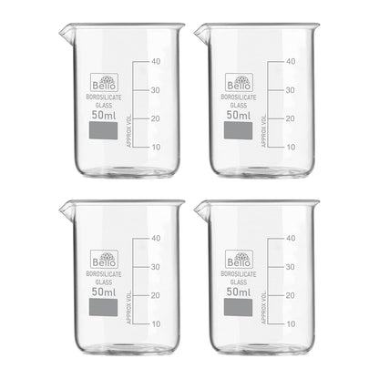Bello Borosilicate 3.3 Glass Beaker with Graduation Marks,Beakers for school collage chemistry lab laboratory