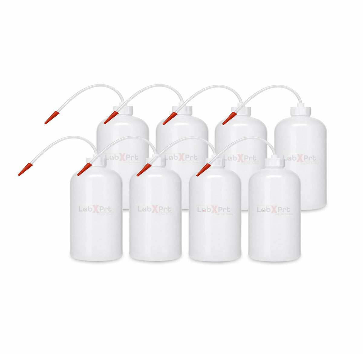 Labxprt Polypropylene Wash Bottle Screw Cap with Flexible Tube for Dispensing Liquid -for lab laboratories scientific Chemistry