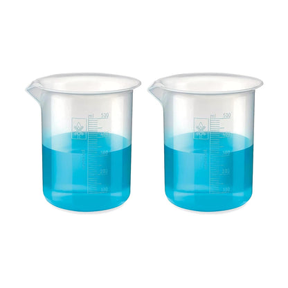 Bello Polypropylene Plastic Beaker with Graduation Marks, Beaker for school collage chemistry lab laboratory