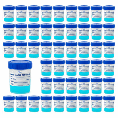 Bello Polypropylene Specimen Collection Container with Leak Proof Lid, Sterile Sample Bottle for Laboratory Testing