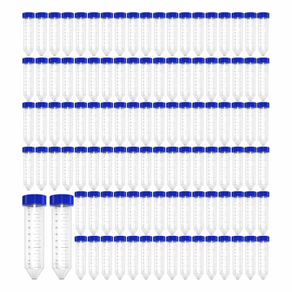 Labxprt Centrifuge Tube Conical Bottom with Screw Caps, Polypropylene Container Microcentrifuge Tube with Graduated Marks For Lab Laboratory