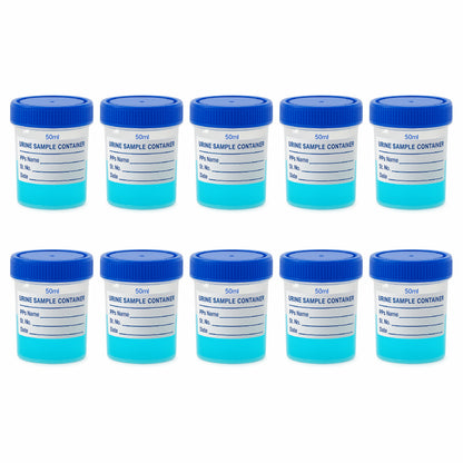 Bello Polypropylene Specimen Collection Container with Leak Proof Lid, Sterile Sample Bottle for Laboratory Testing